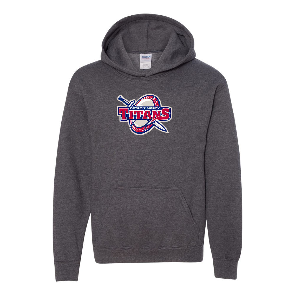 Youth Detroit Titans  Gildan Heavy Blend  Hooded Sweatshirt