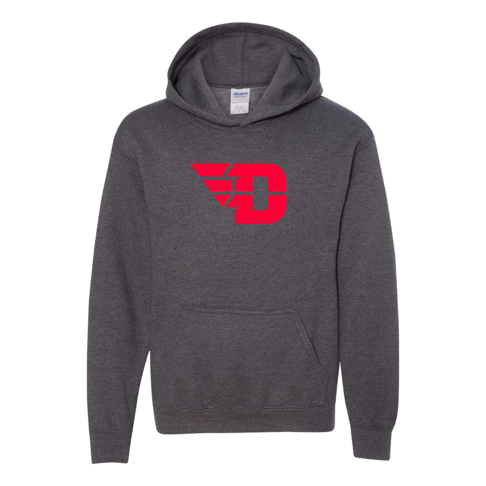 Youth  Dayton Flyers Gildan Heavy Blend  Hooded Sweatshirt