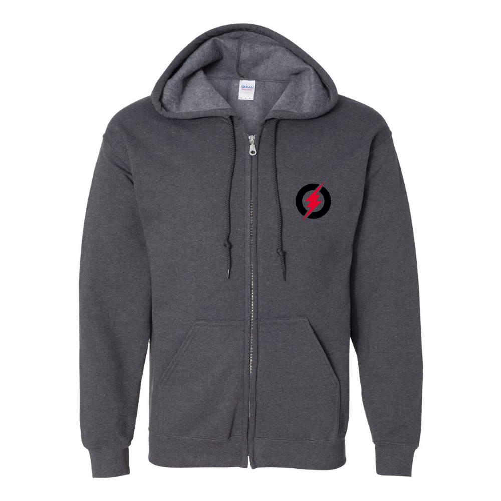 Men's Rayovac Lightning Gildan  Heavy Blend Full Zip Hooded Sweatshirt