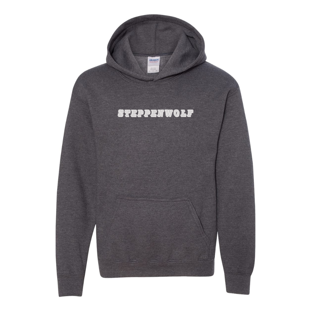 Youth Steppen wolf Gildan Heavy Blend  Hooded Sweatshirt