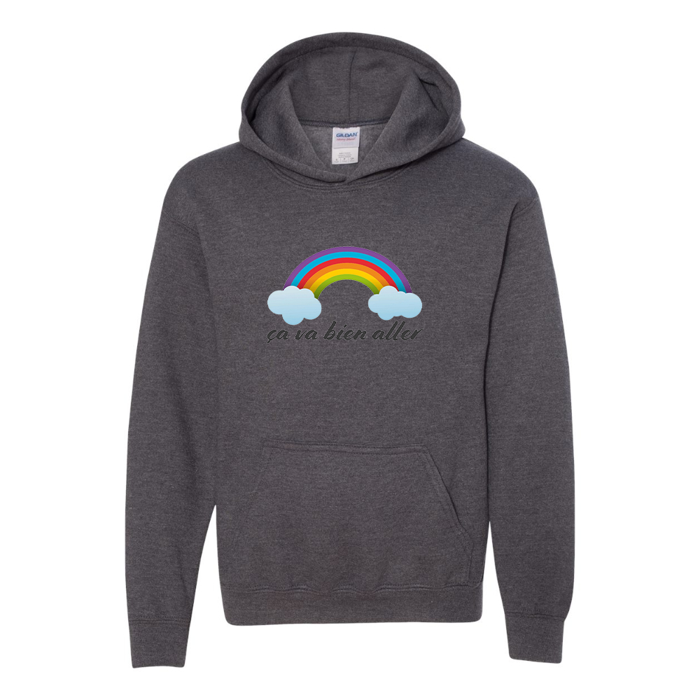 Youth Ça va bien aller Gildan Heavy Blend  Hooded Sweatshirt