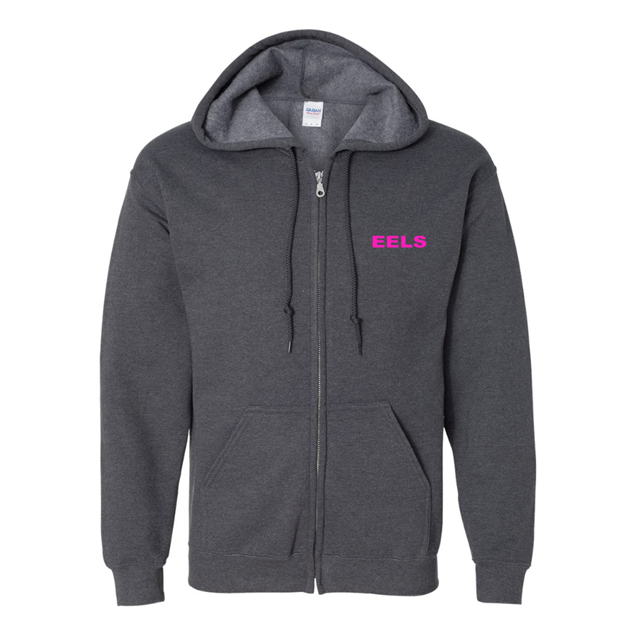 Men's Eels Gildan  Heavy Blend Full Zip Hooded Sweatshirt