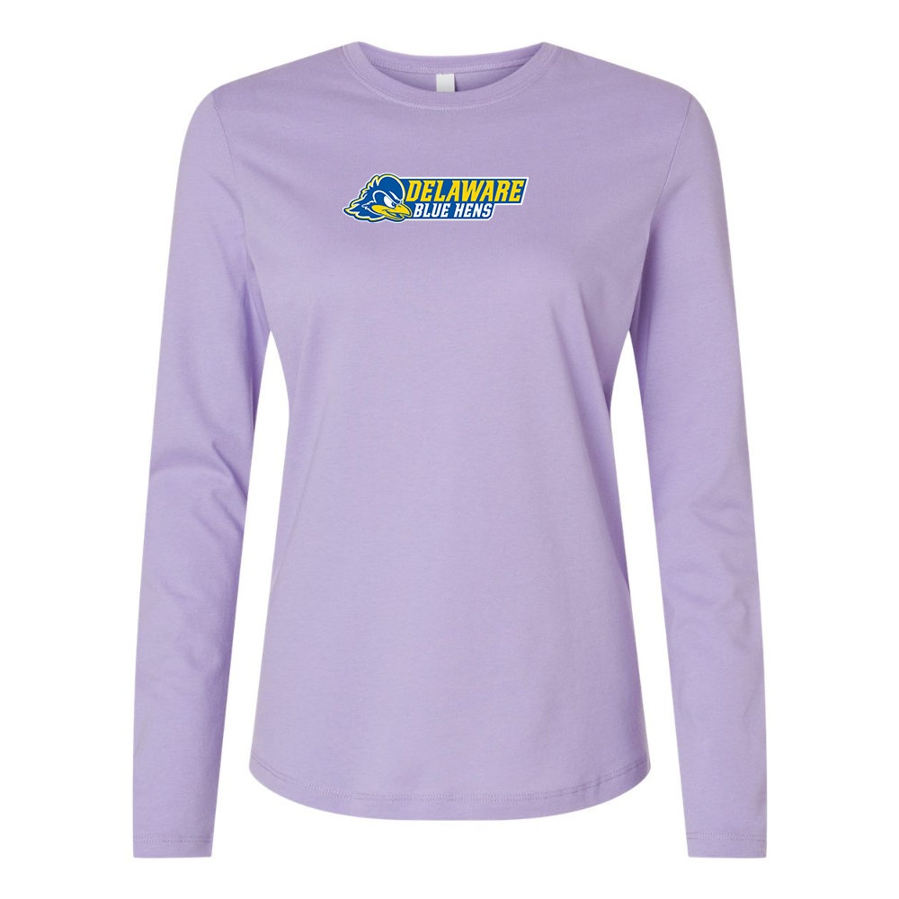 BELLA CANVAS  Delaware Blue Hens Jersey Long Sleeve Tee