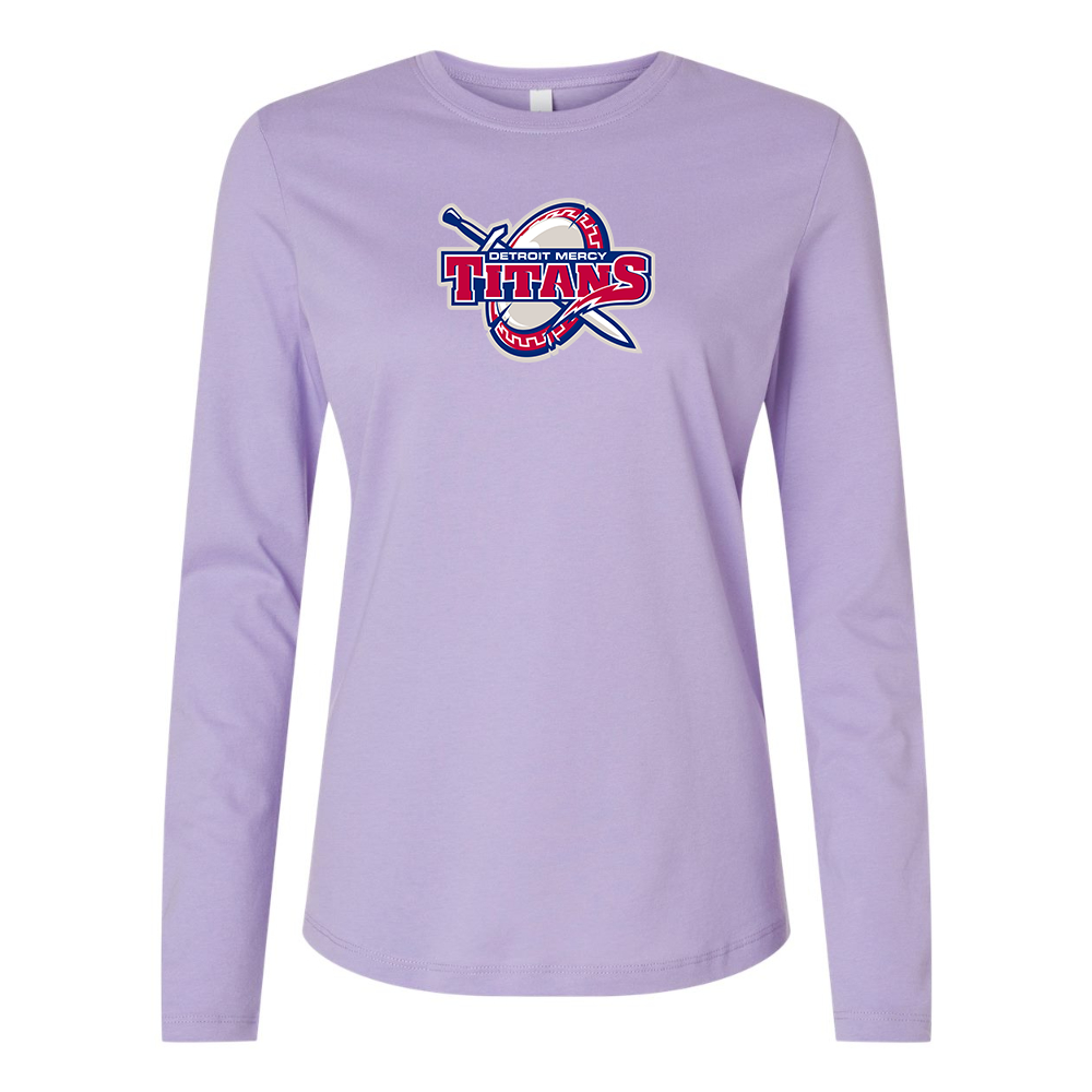 BELLA CANVAS Detroit Titans  Jersey Long Sleeve Tee