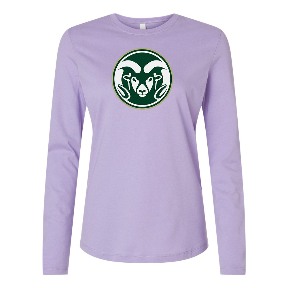 BELLA CANVAS  Colorado State Rams Jersey Long Sleeve Tee