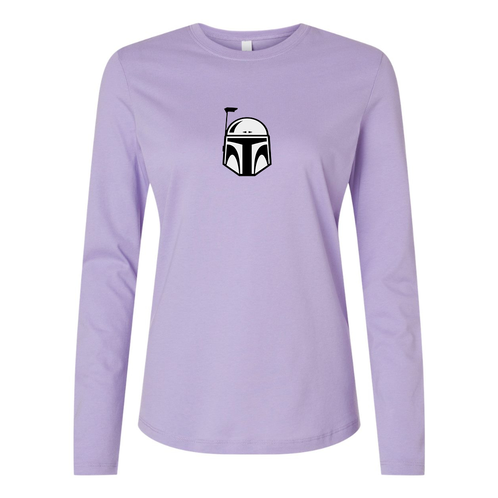 BELLA CANVAS Star Wars Boba Fett Helmet Jersey Long Sleeve Tee