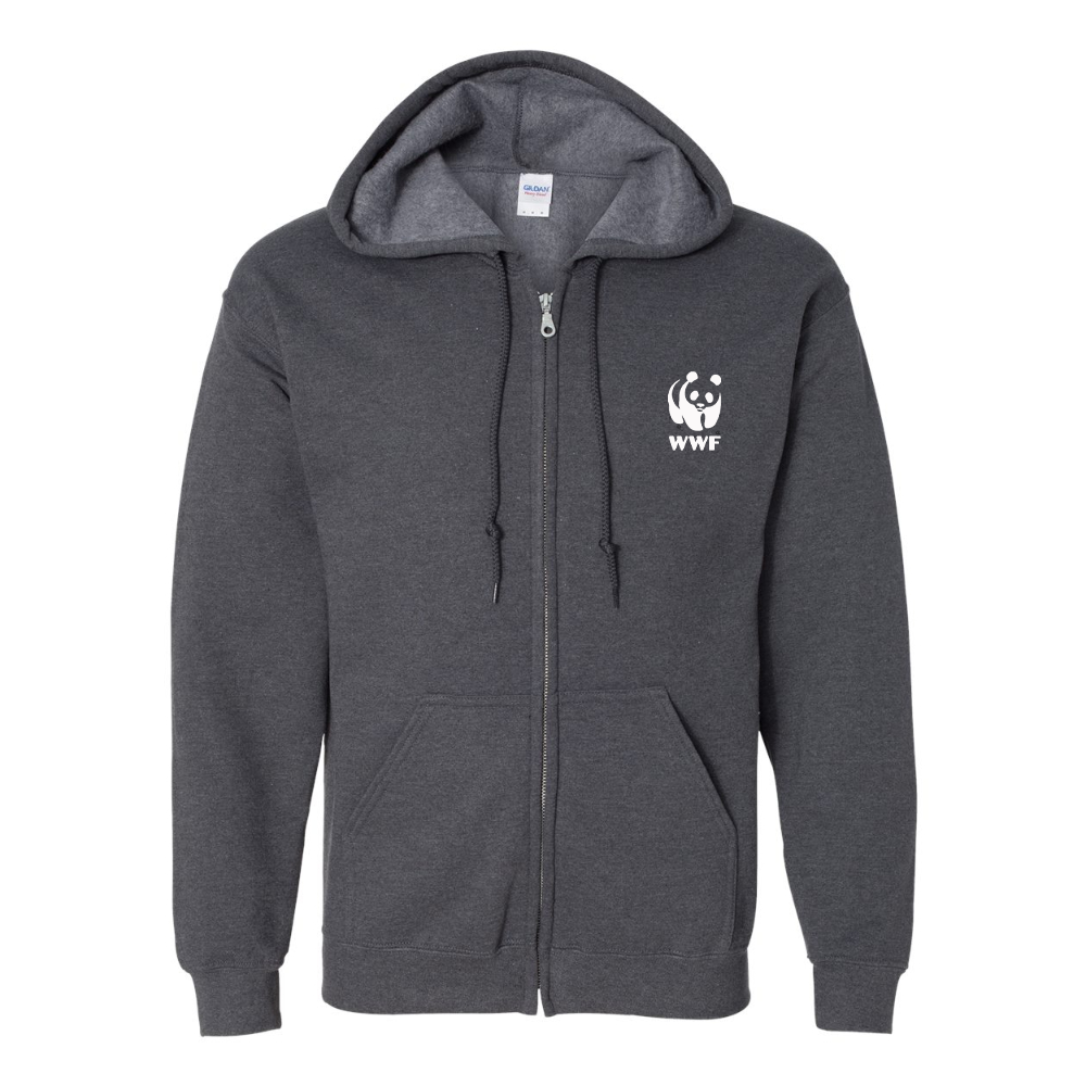 Men's WWF Gildan  Heavy Blend Full Zip Hooded Sweatshirt