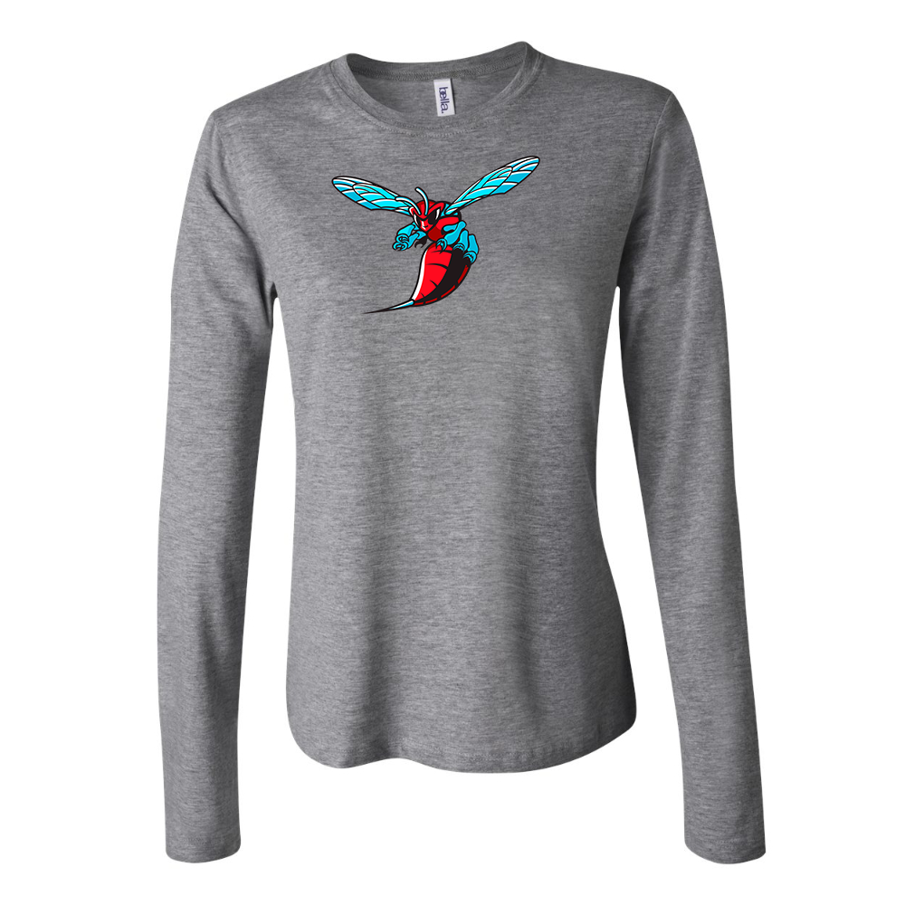 BELLA CANVAS Delaware State Hornets Jersey Long Sleeve Tee
