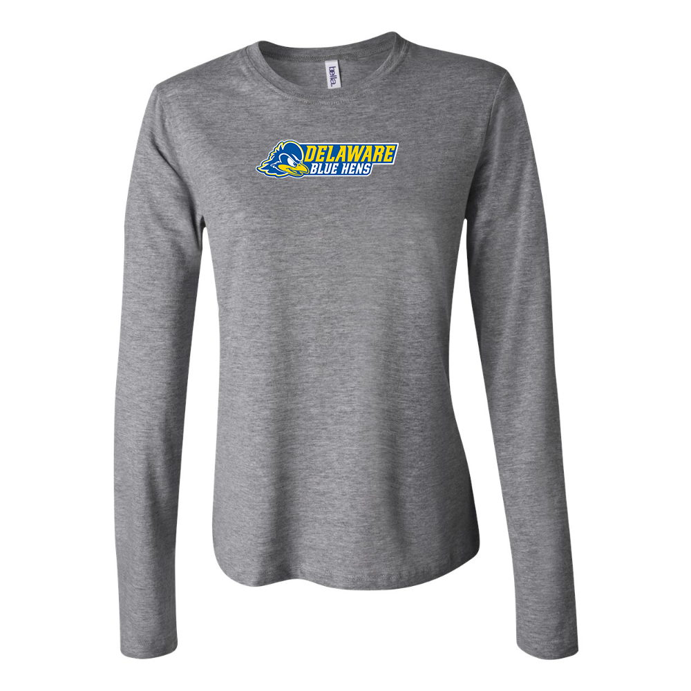 BELLA CANVAS  Delaware Blue Hens Jersey Long Sleeve Tee