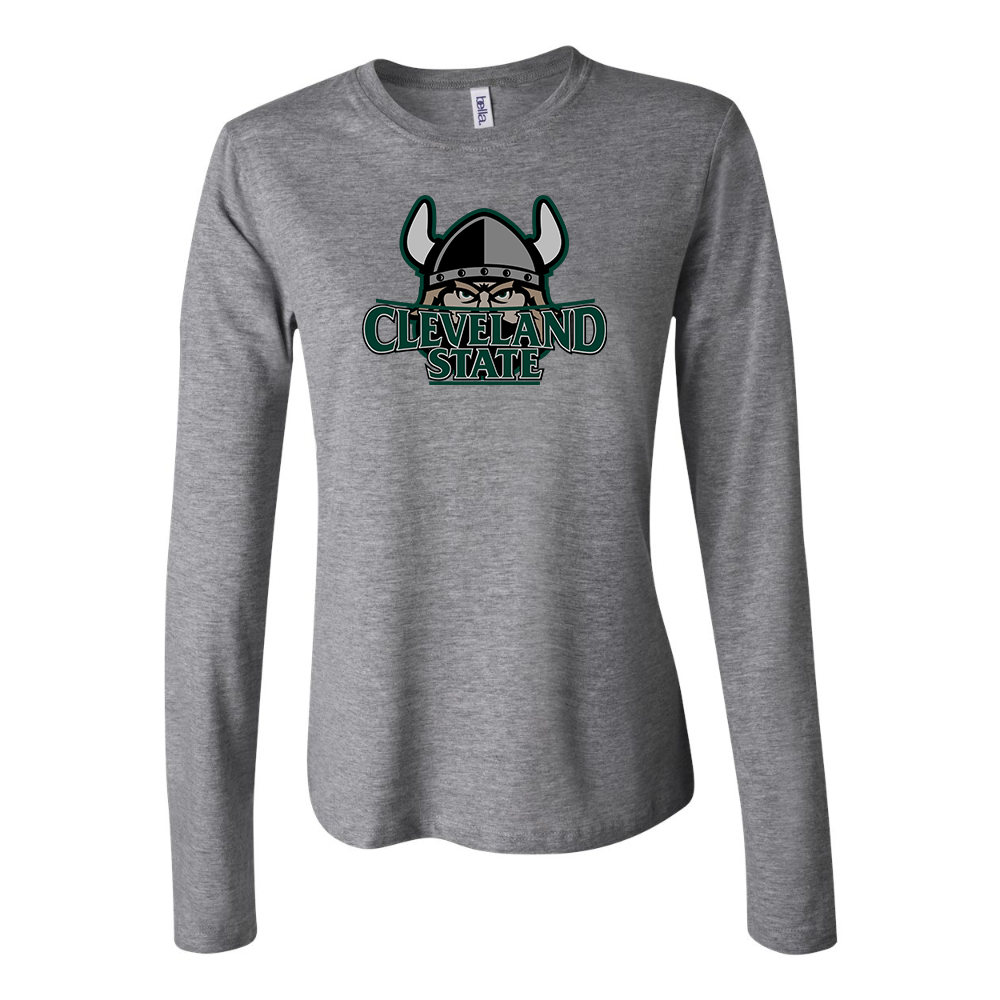 BELLA CANVAS Cleveland State Vikings Jersey Long Sleeve Tee