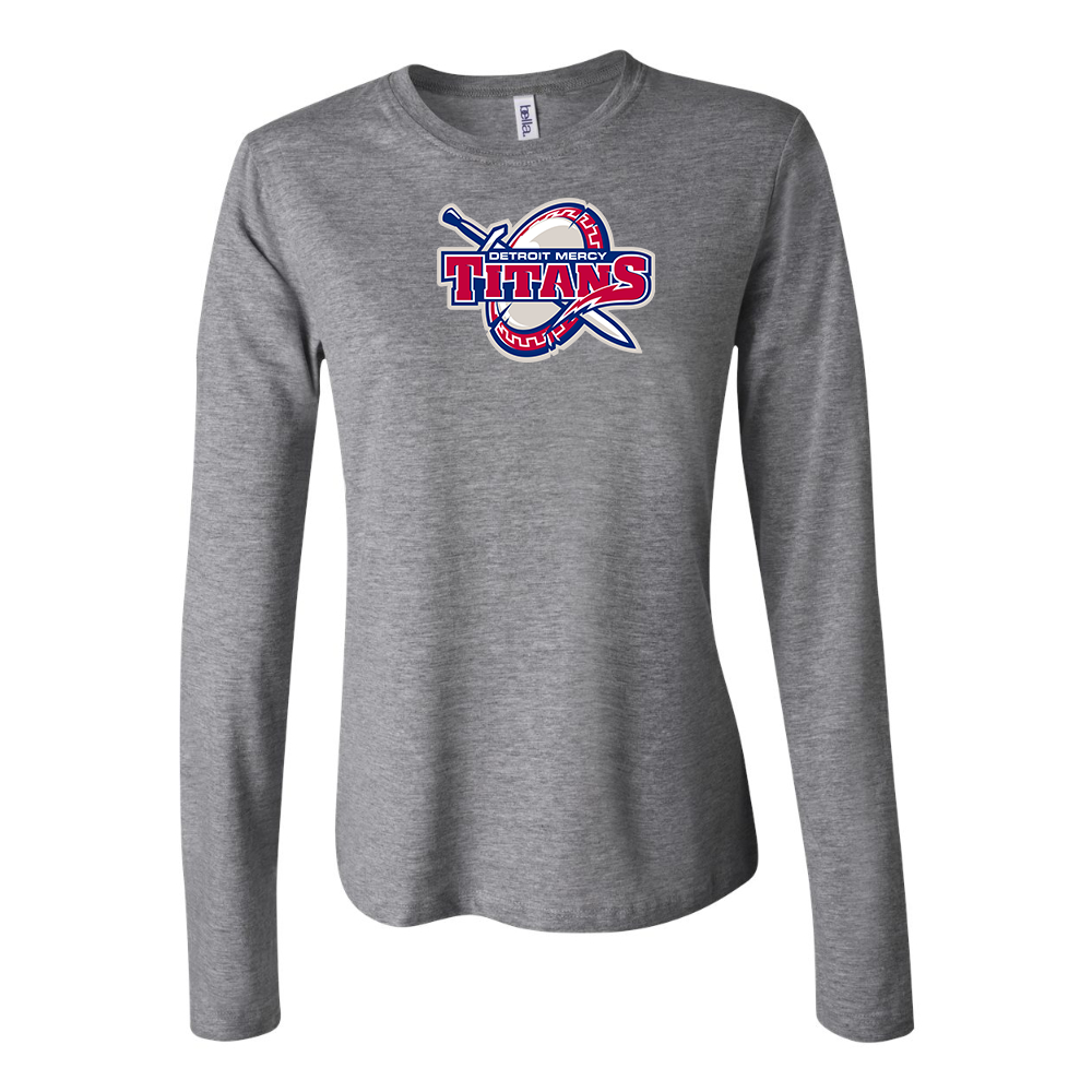 BELLA CANVAS Detroit Titans  Jersey Long Sleeve Tee