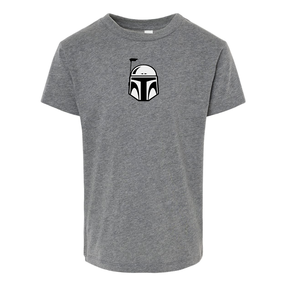 Star Wars Boba Fett Helmet BELLA  CANVAS Toddler Jersey Tee