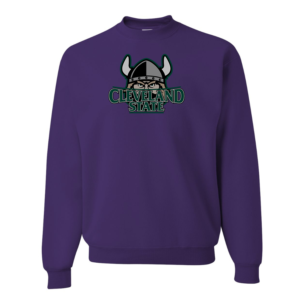 Men's Cleveland State Vikings JERZEES NuBlend Crewneck Sweatshirt
