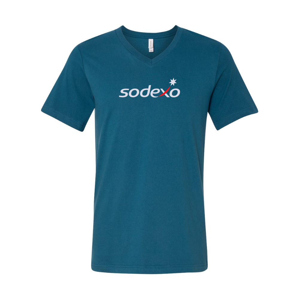 Sodexo BELLA  CANVAS - Jersey V-Neck T-Shirt