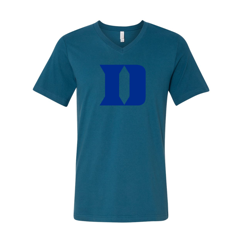 Duke Blue Devils BELLA  CANVAS - Jersey V-Neck T-Shirt