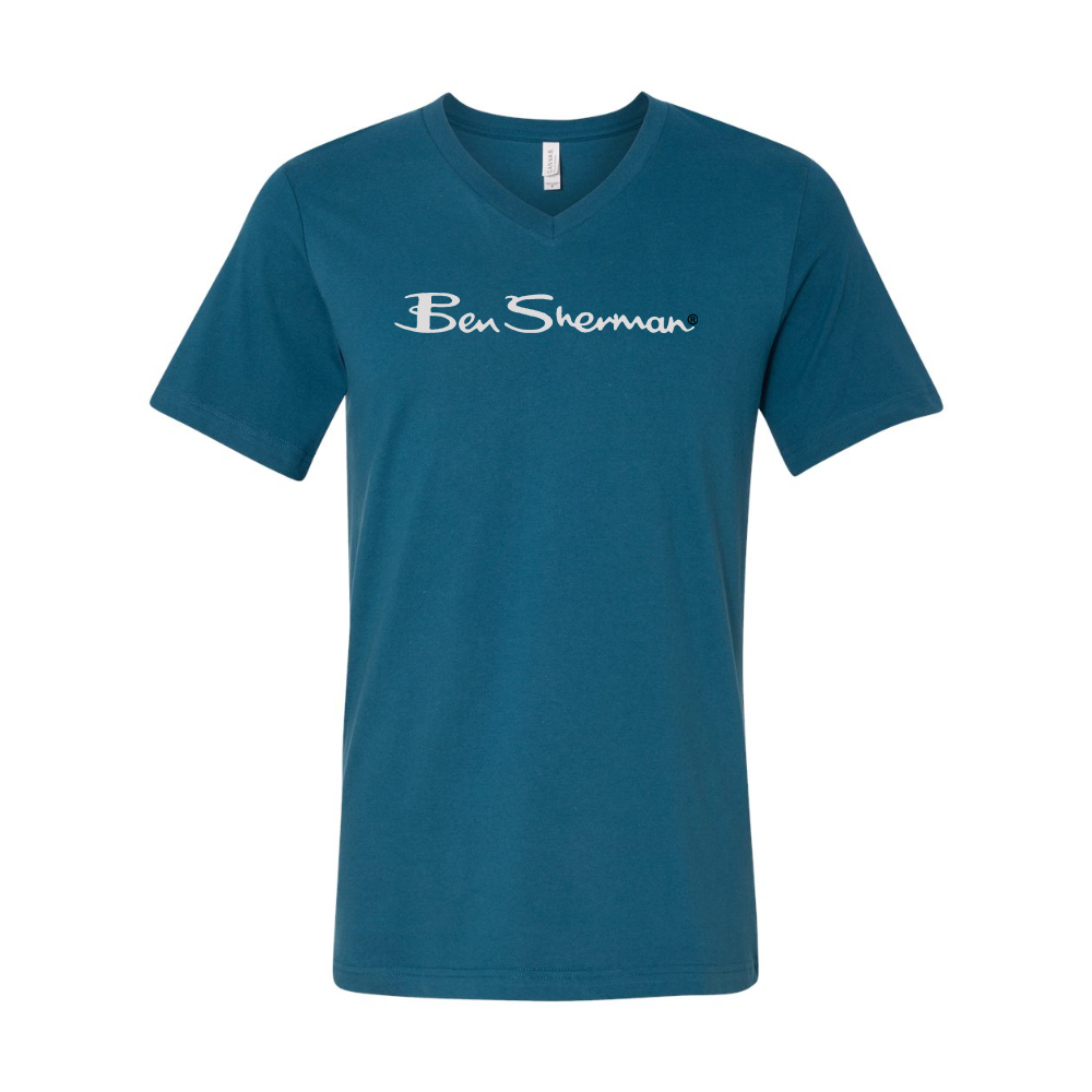 Ben Sherman BELLA  CANVAS - Jersey V-Neck T-Shirt