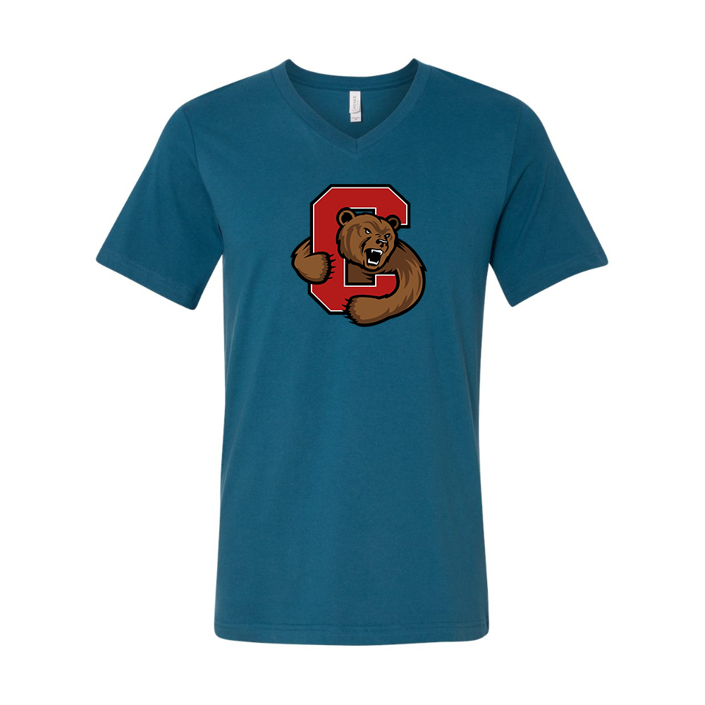 Cornell Big Red BELLA  CANVAS - Jersey V-Neck T-Shirt