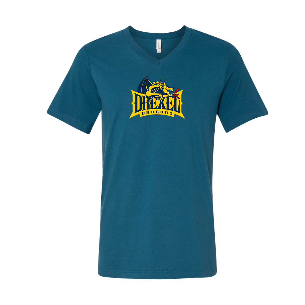 Drexel Dragons BELLA  CANVAS - Jersey V-Neck T-Shirt
