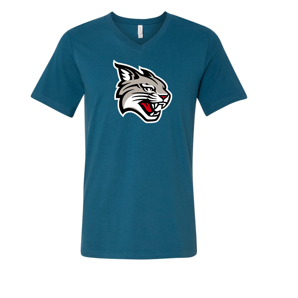 Davidson Wildcats BELLA  CANVAS - Jersey V-Neck T-Shirt