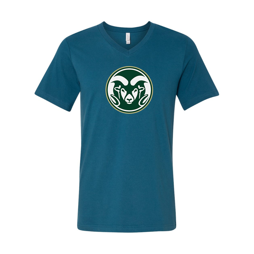 Colorado State Rams BELLA  CANVAS - Jersey V-Neck T-Shirt