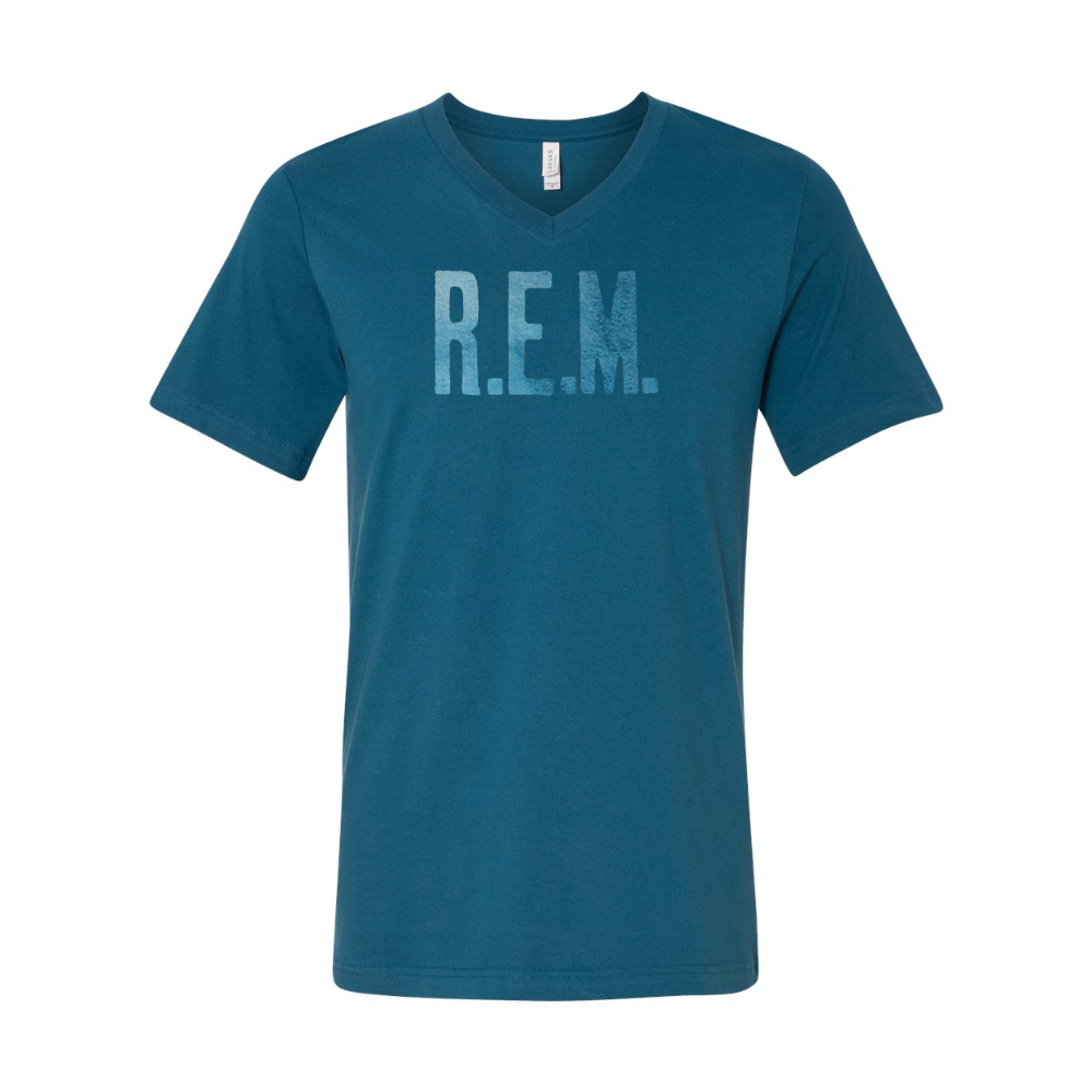 R.E.M. Blue BELLA  CANVAS - Jersey V-Neck T-Shirt