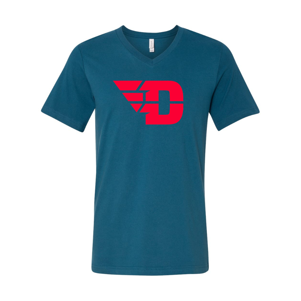 Dayton Flyers  BELLA  CANVAS - Jersey V-Neck T-Shirt