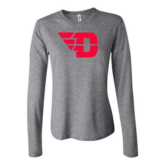 BELLA CANVAS  Dayton Flyers Jersey Long Sleeve Tee