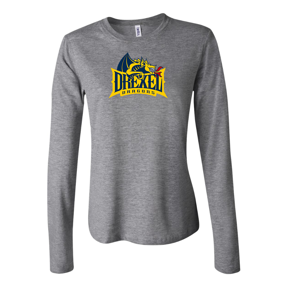 BELLA CANVAS Drexel Dragons Jersey Long Sleeve Tee