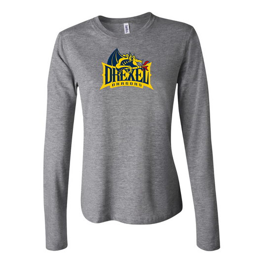 BELLA CANVAS Drexel Dragons Jersey Long Sleeve Tee