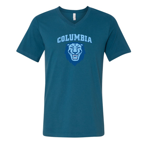 Columbia Lions BELLA  CANVAS - Jersey V-Neck T-Shirt