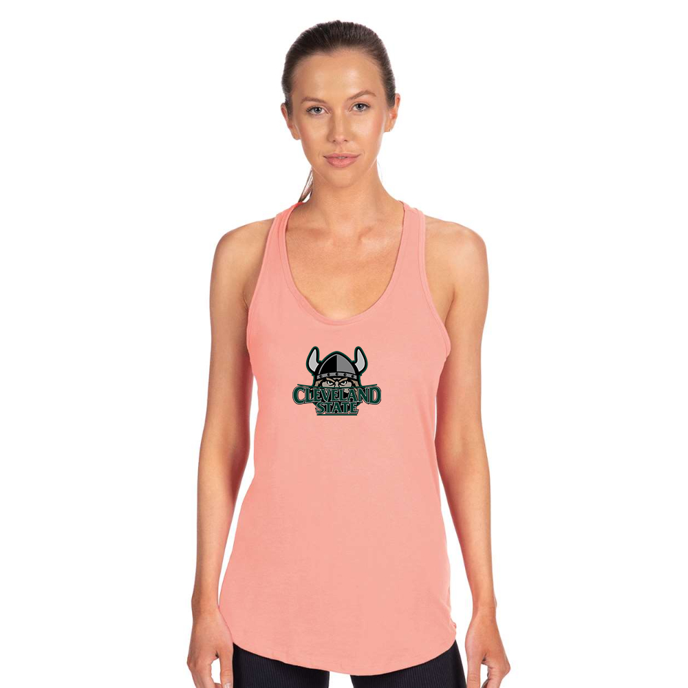 Women's Cleveland State Vikings   Next Level Ideal Racerback Tank