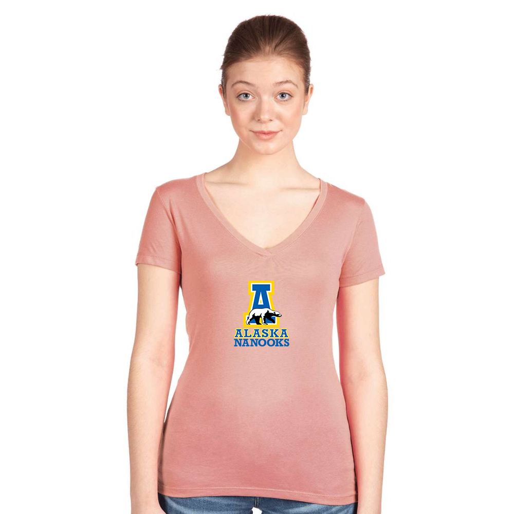 Women's Alaska Nanooks Next Level V-Neck T-Shirt