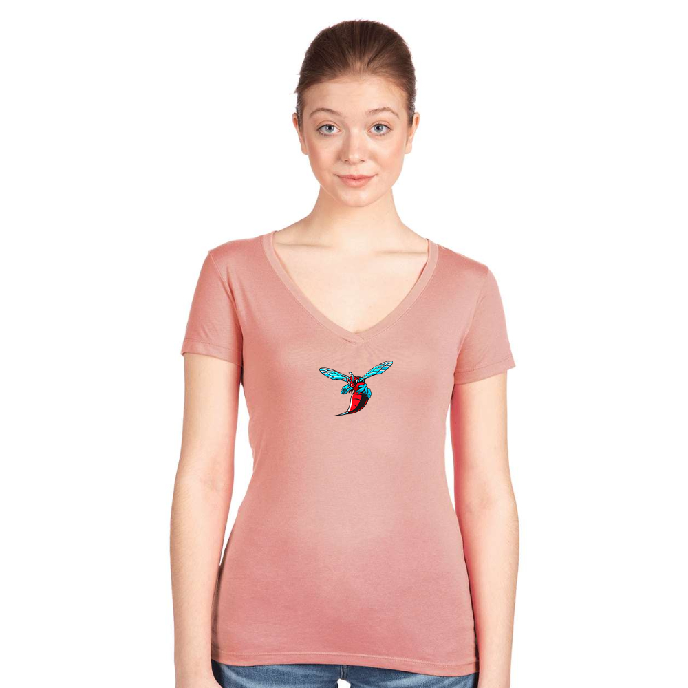 Women's  Delaware State Hornets Next Level V-Neck T-Shirt