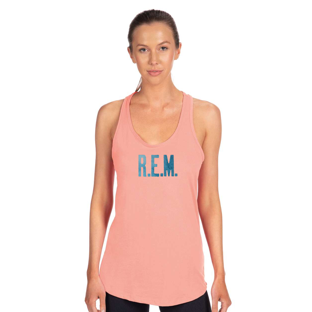 Women's  R.E.M. Blue Next Level Ideal Racerback Tank