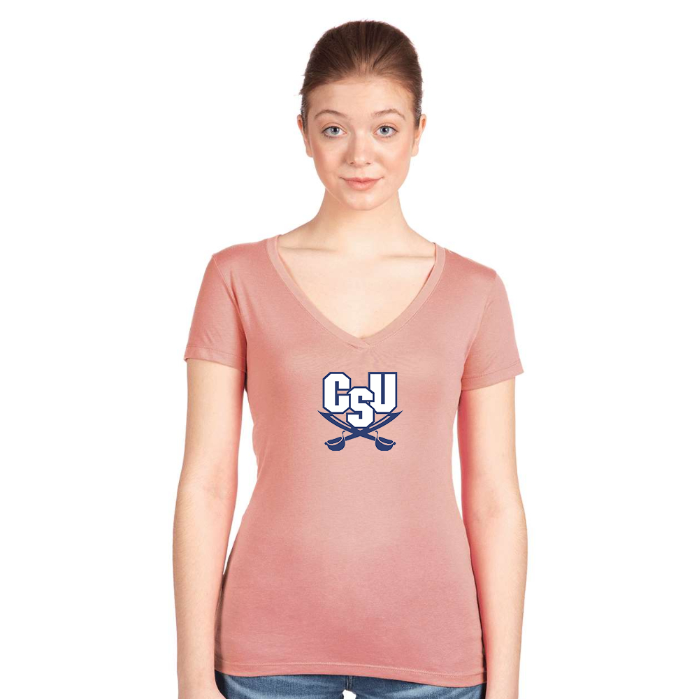 Women's CSU Buccaneers   Next Level V-Neck T-Shirt