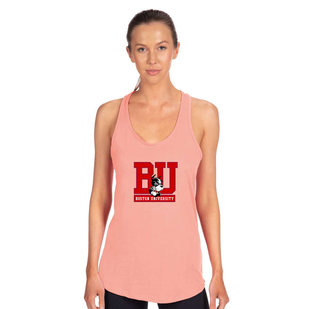 Women's Boston University Terriers Next Level Ideal Racerback Tank