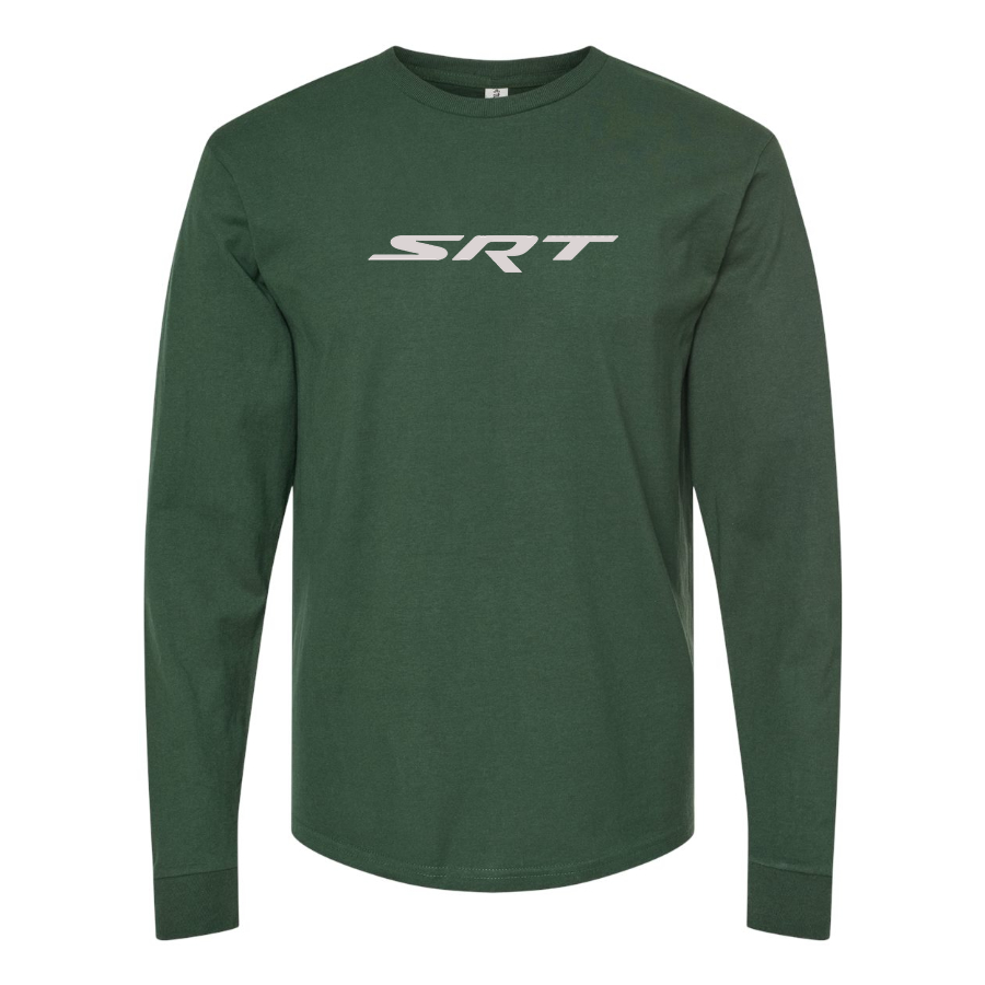 Men's Street Racing Technology Logo Cotton Long Sleeve T-Shirt