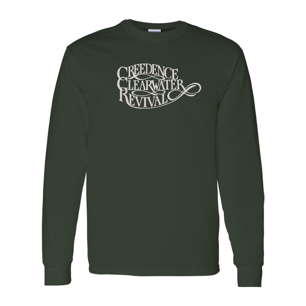 Men's Creedence Clearwater Revival Gildan Heavy Cotton Long Sleeve T-Shirt