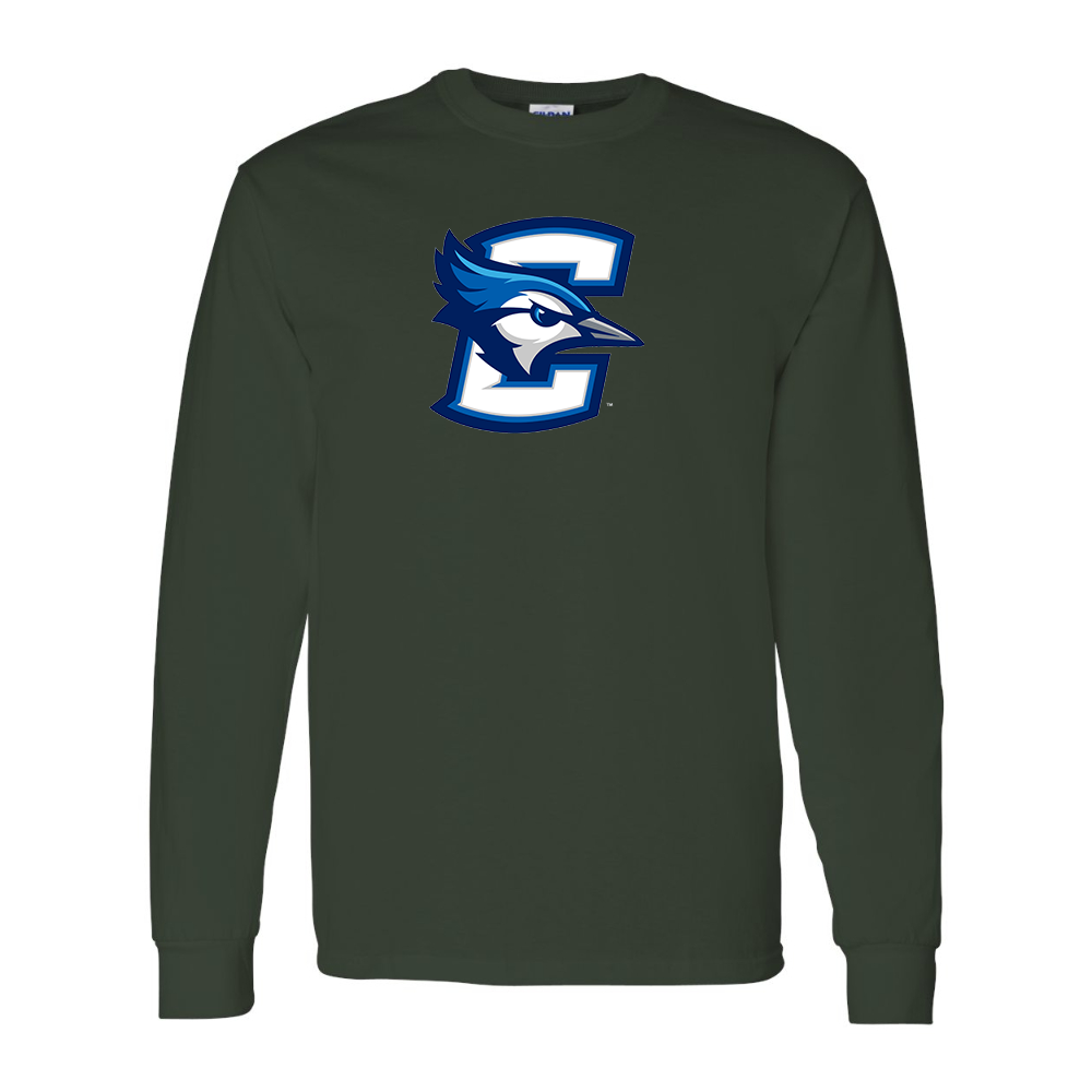 Men's Creighton Bluejays  Gildan Heavy Cotton Long Sleeve T-Shirt