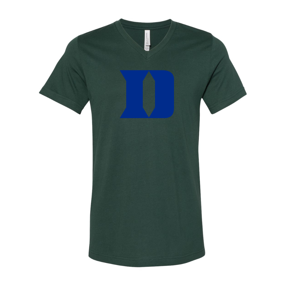 Duke Blue Devils BELLA  CANVAS - Jersey V-Neck T-Shirt