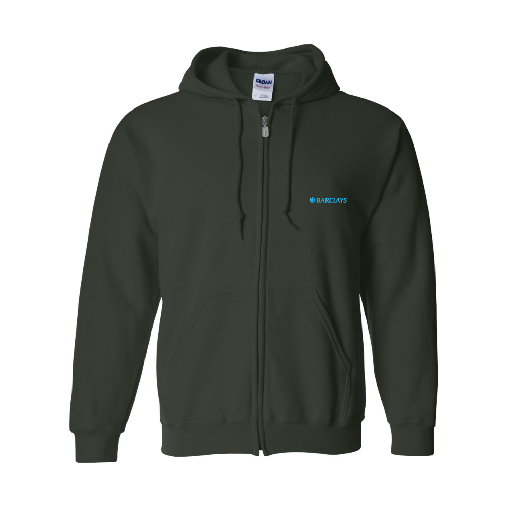 Men's Barclays  Gildan  Heavy Blend Full Zip Hooded Sweatshirt