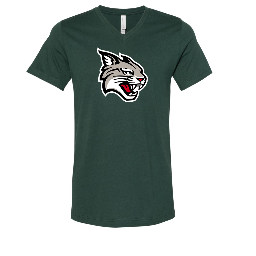 Davidson Wildcats BELLA  CANVAS - Jersey V-Neck T-Shirt