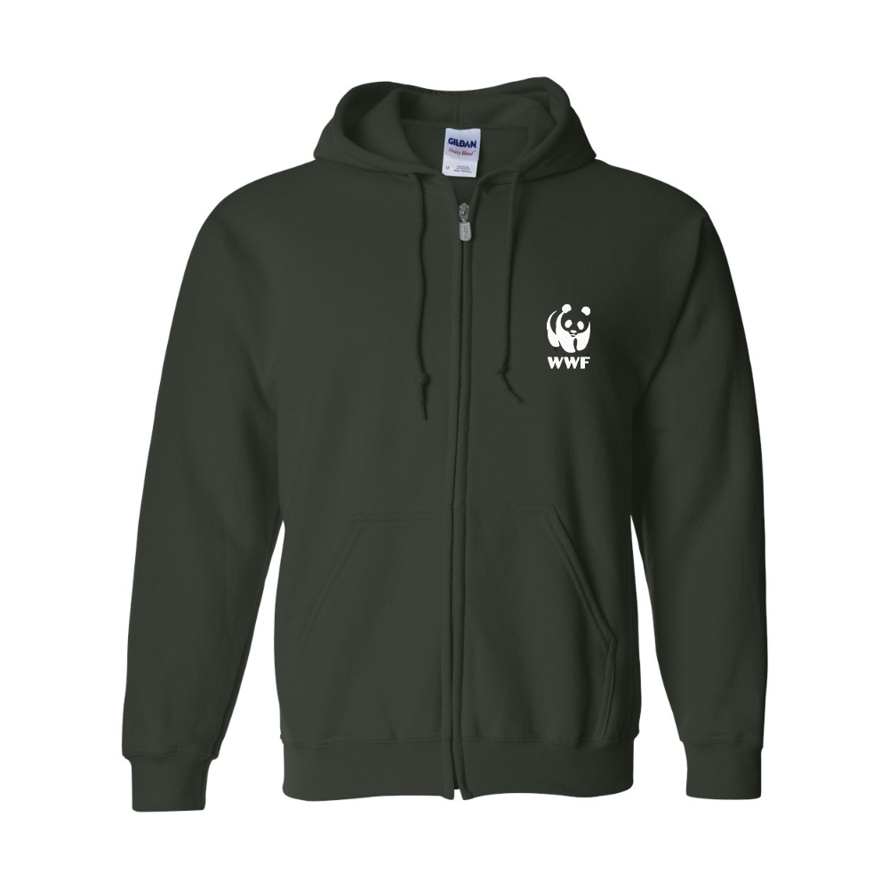 Men's WWF Gildan  Heavy Blend Full Zip Hooded Sweatshirt