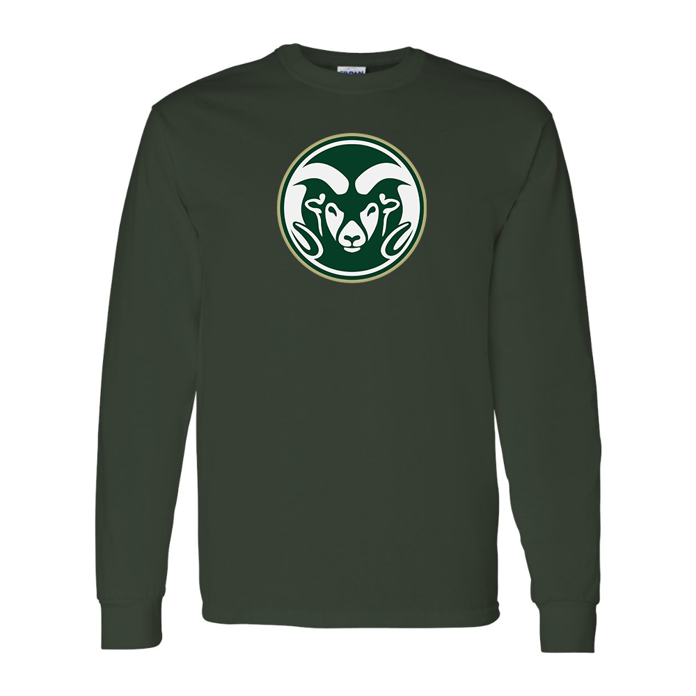 Men's  Colorado State Rams Gildan Heavy Cotton Long Sleeve T-Shirt