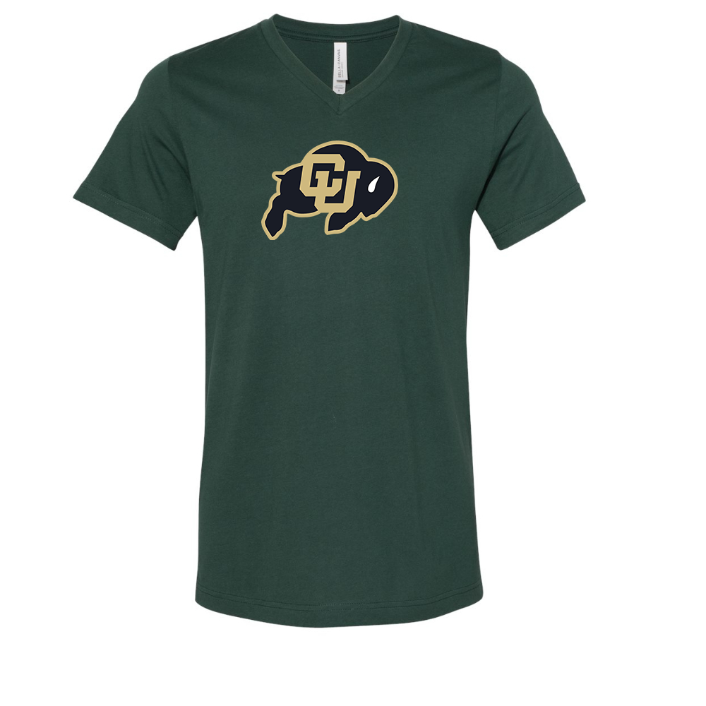 Colorado Buffaloes BELLA  CANVAS - Jersey V-Neck T-Shirt