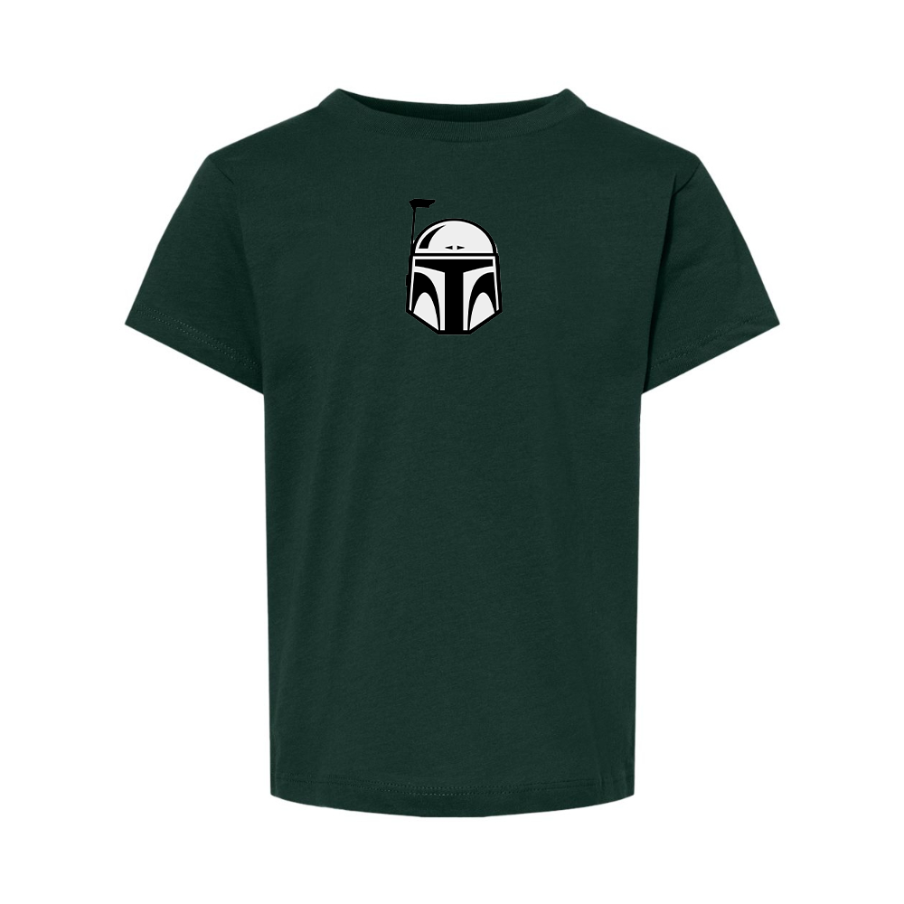 Star Wars Boba Fett Helmet BELLA  CANVAS Toddler Jersey Tee