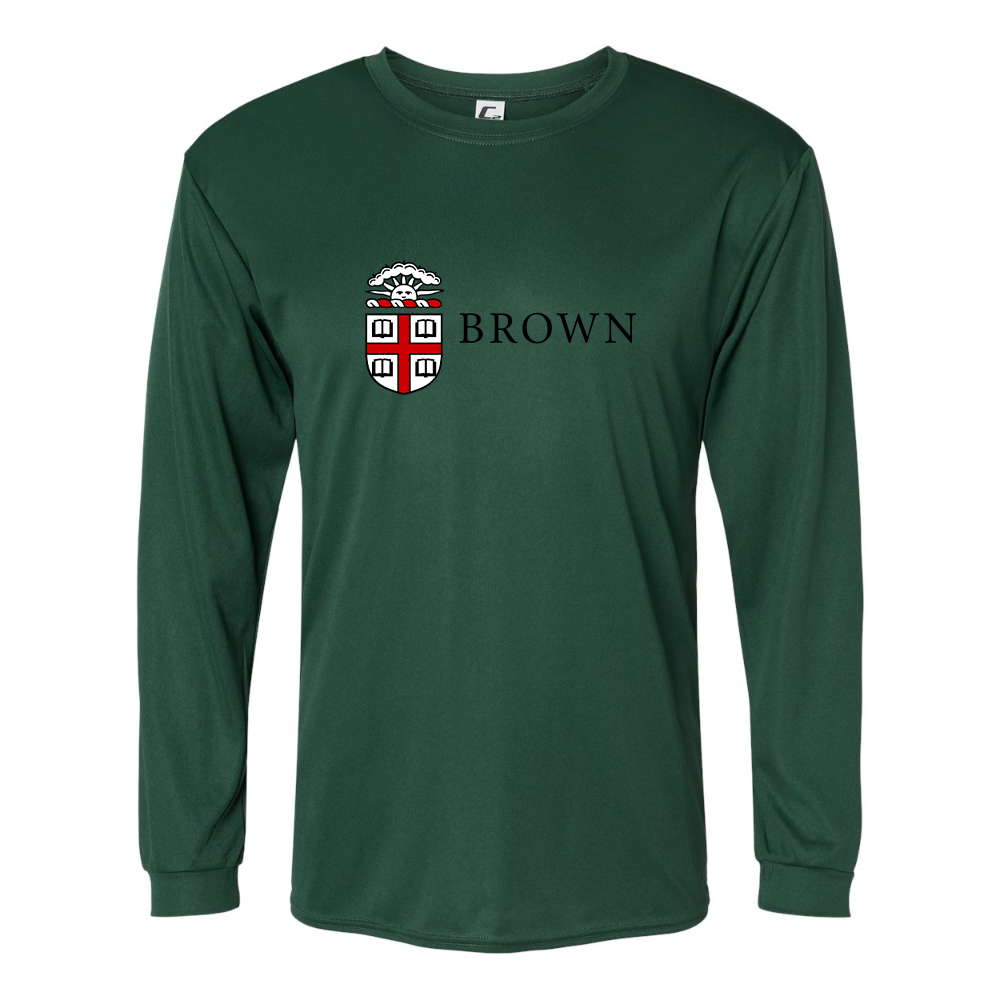 Men's Brown University  Performance Long Sleeve T-Shirt