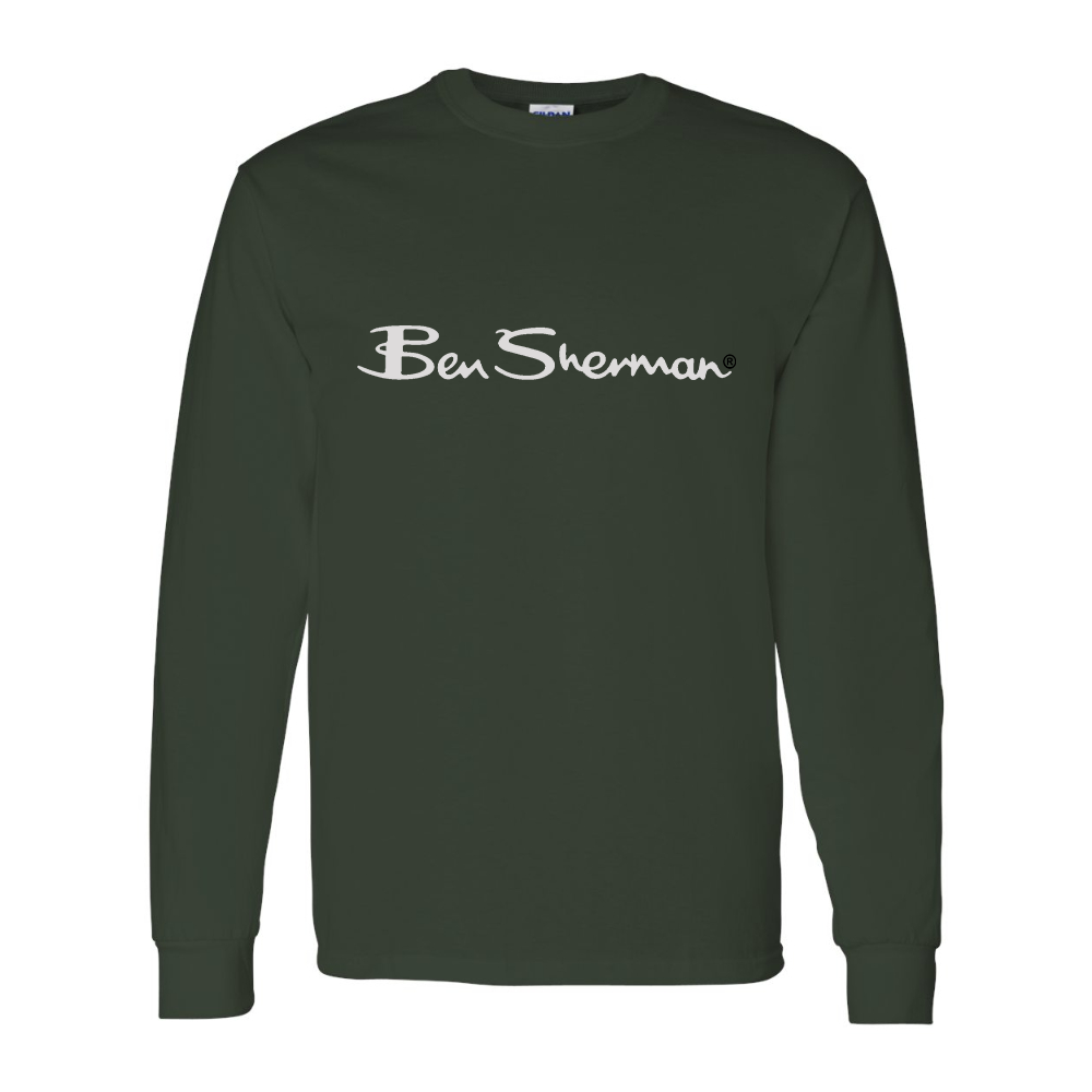 Men's Ben Sherman Gildan Heavy Cotton Long Sleeve T-Shirt