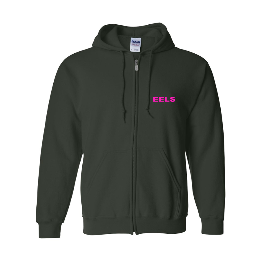 Men's Eels Gildan  Heavy Blend Full Zip Hooded Sweatshirt