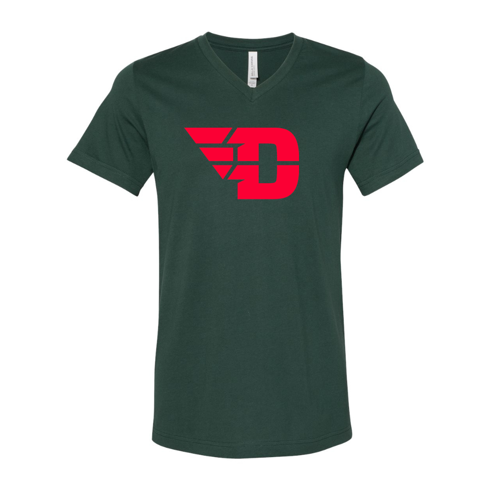 Dayton Flyers  BELLA  CANVAS - Jersey V-Neck T-Shirt